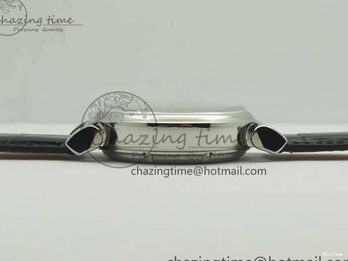 MIROTIME 0116 Breathable Da Vinci IW393402 SS ZF 1:1 Best Edition Blue Dial On Black Leather Strap A 7211